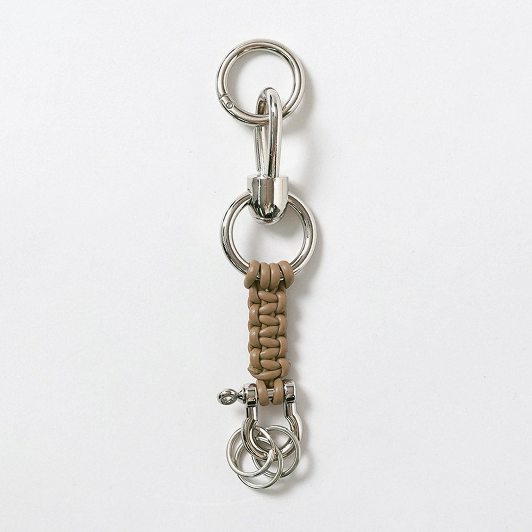 SENTI / Porte-clés tressé en cuir
