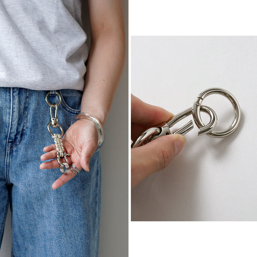 SENTI / Porte-clés tressé en cuir