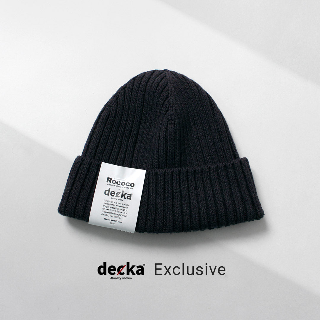 DECKA QUALITY SOCKS / Washi × Cotton Knit Cap