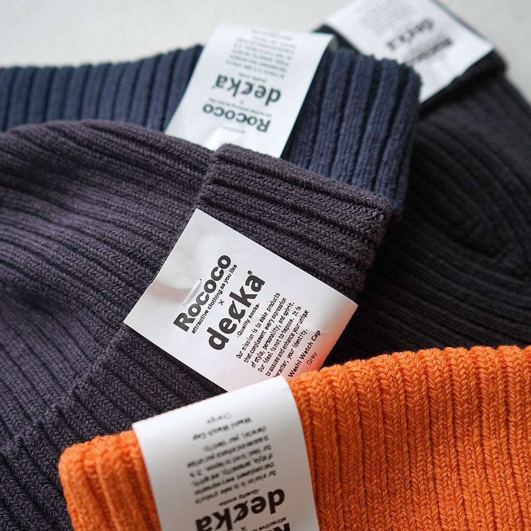 DECKA QUALITY SOCKS / Washi × Cotton Knit Cap