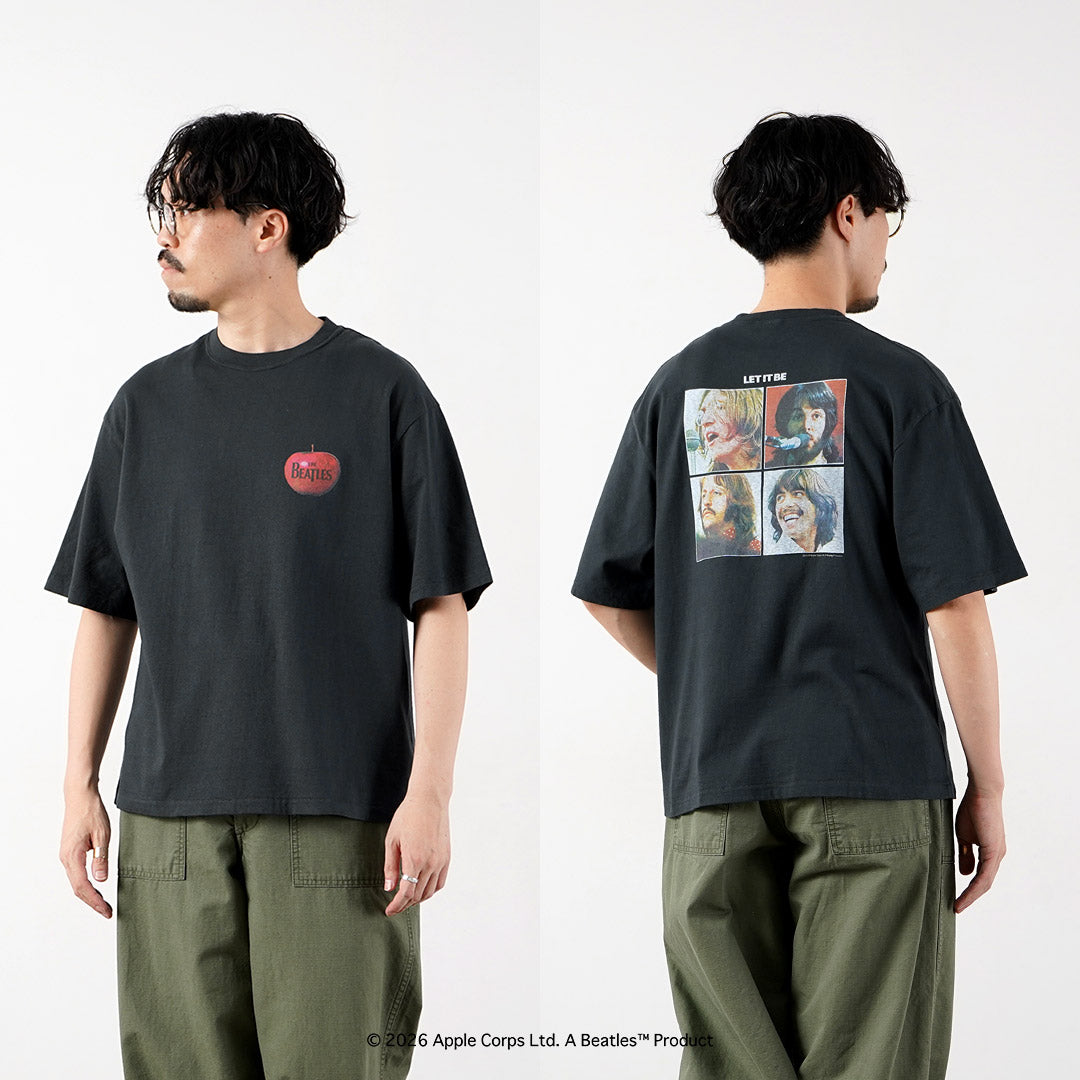FREE RAGE / The Beatles × FREE RAGE Camiseta de manga corta de algodón reciclado último lanzamiento