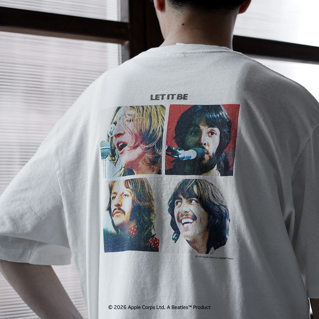 FREE RAGE / The Beatles × FREE RAGE Camiseta de manga corta de algodón reciclado último lanzamiento