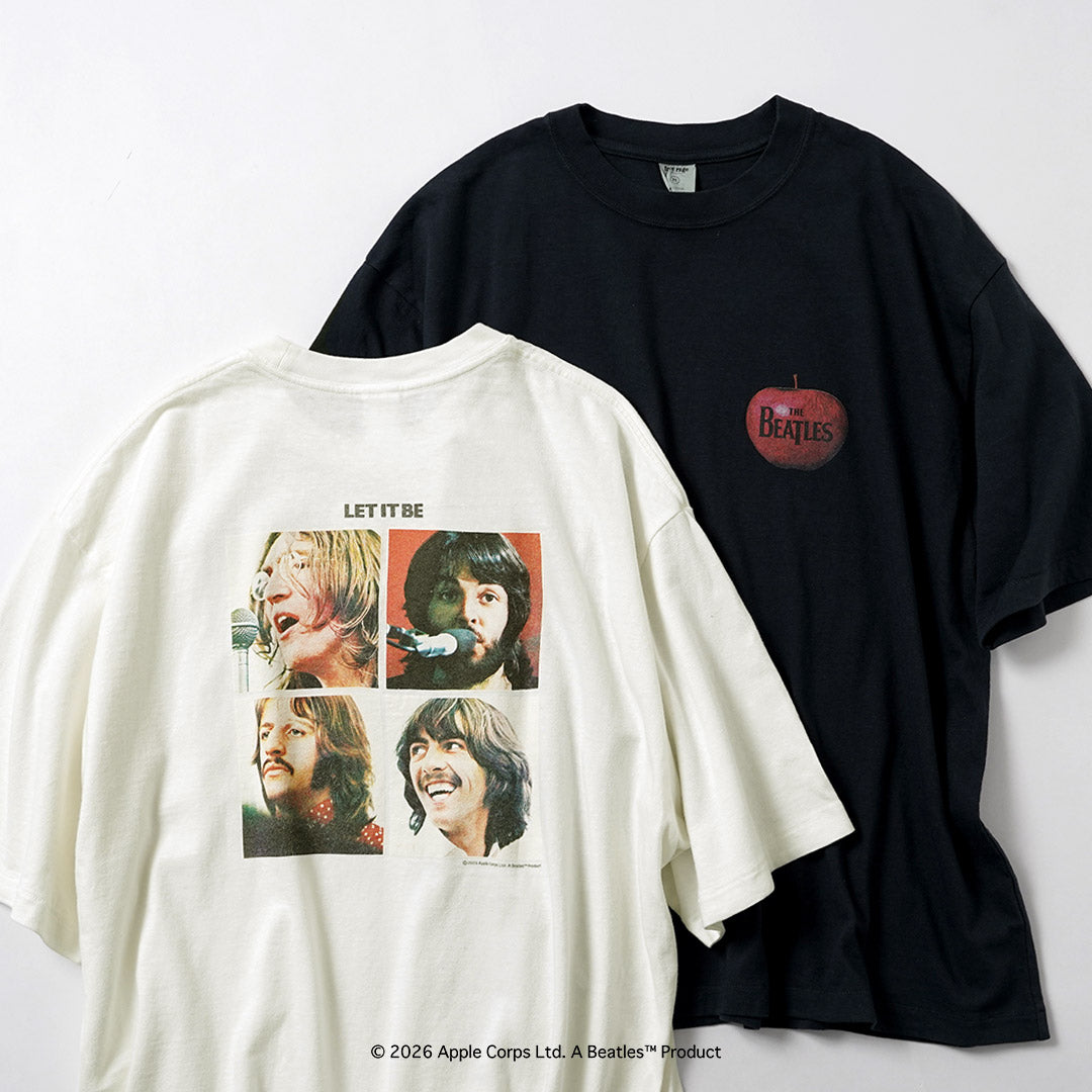 FREE RAGE / The Beatles × FREE RAGE Camiseta de manga corta de algodón reciclado último lanzamiento