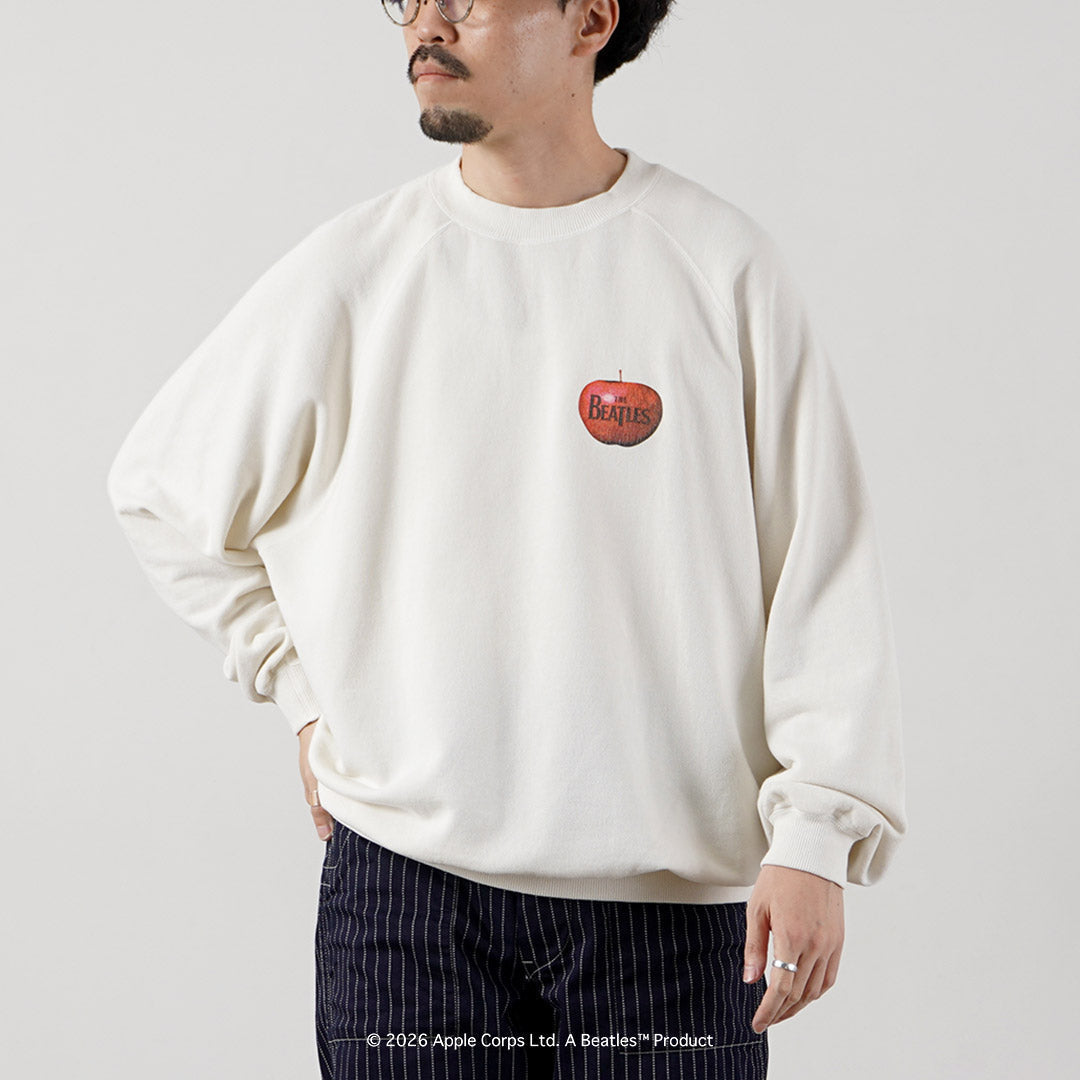 FREE RAGE / The Beatles × FREE RAGE Dernière version Raglan Crew Sweatshirt