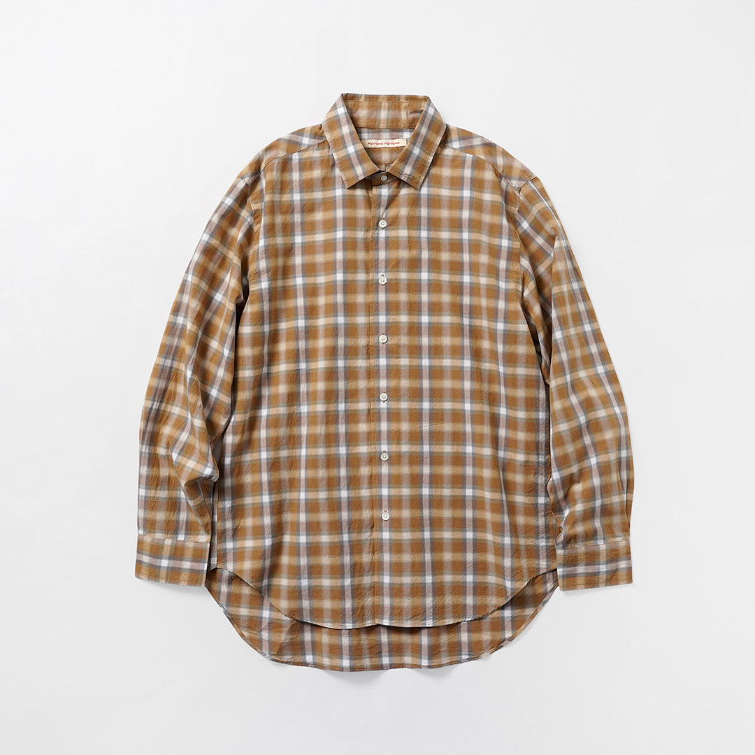HARROWE HARROWE / Check Regular-Collar Shirt