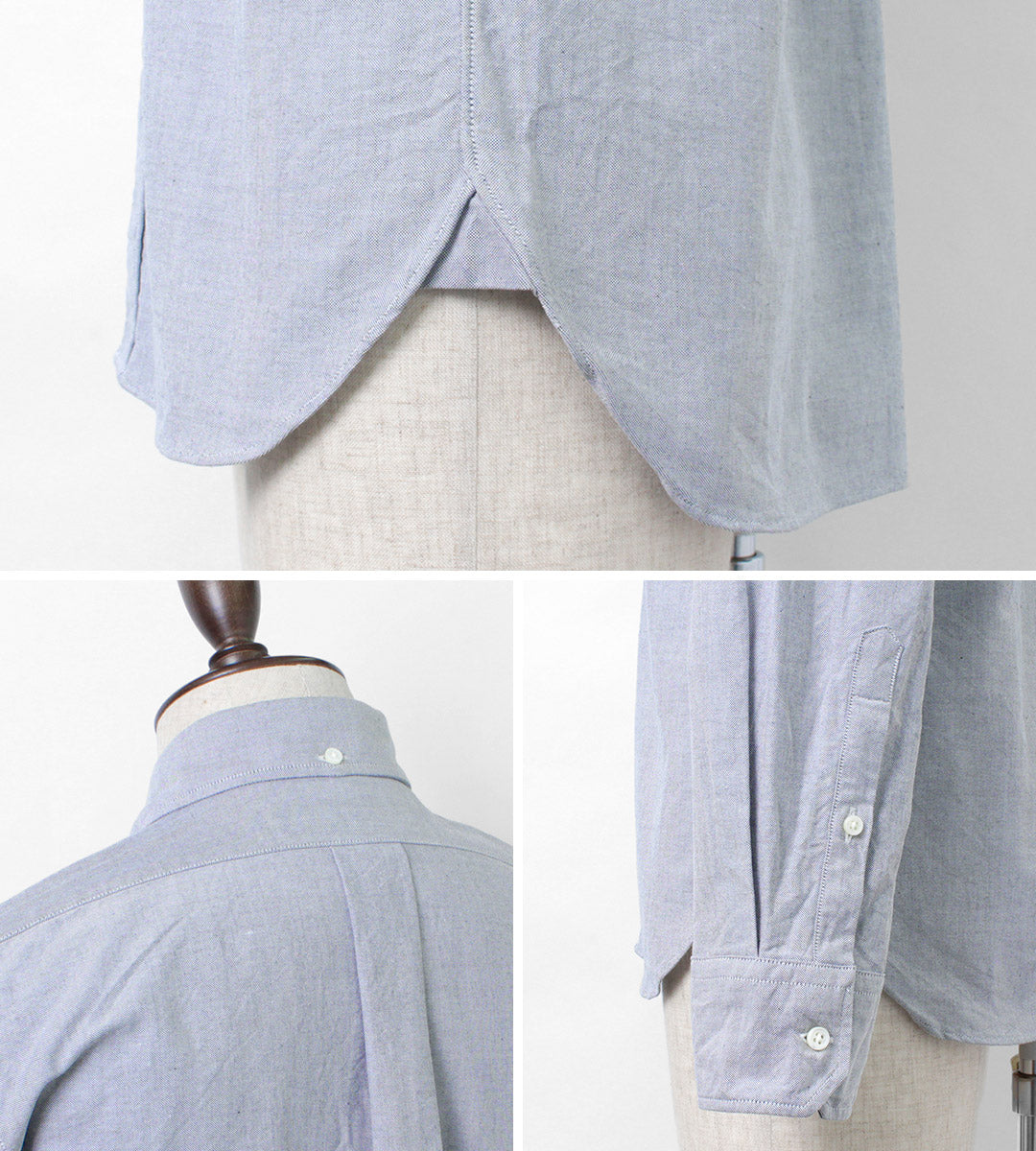 ROCOCO / Camisa con botones estándar Oxford premium