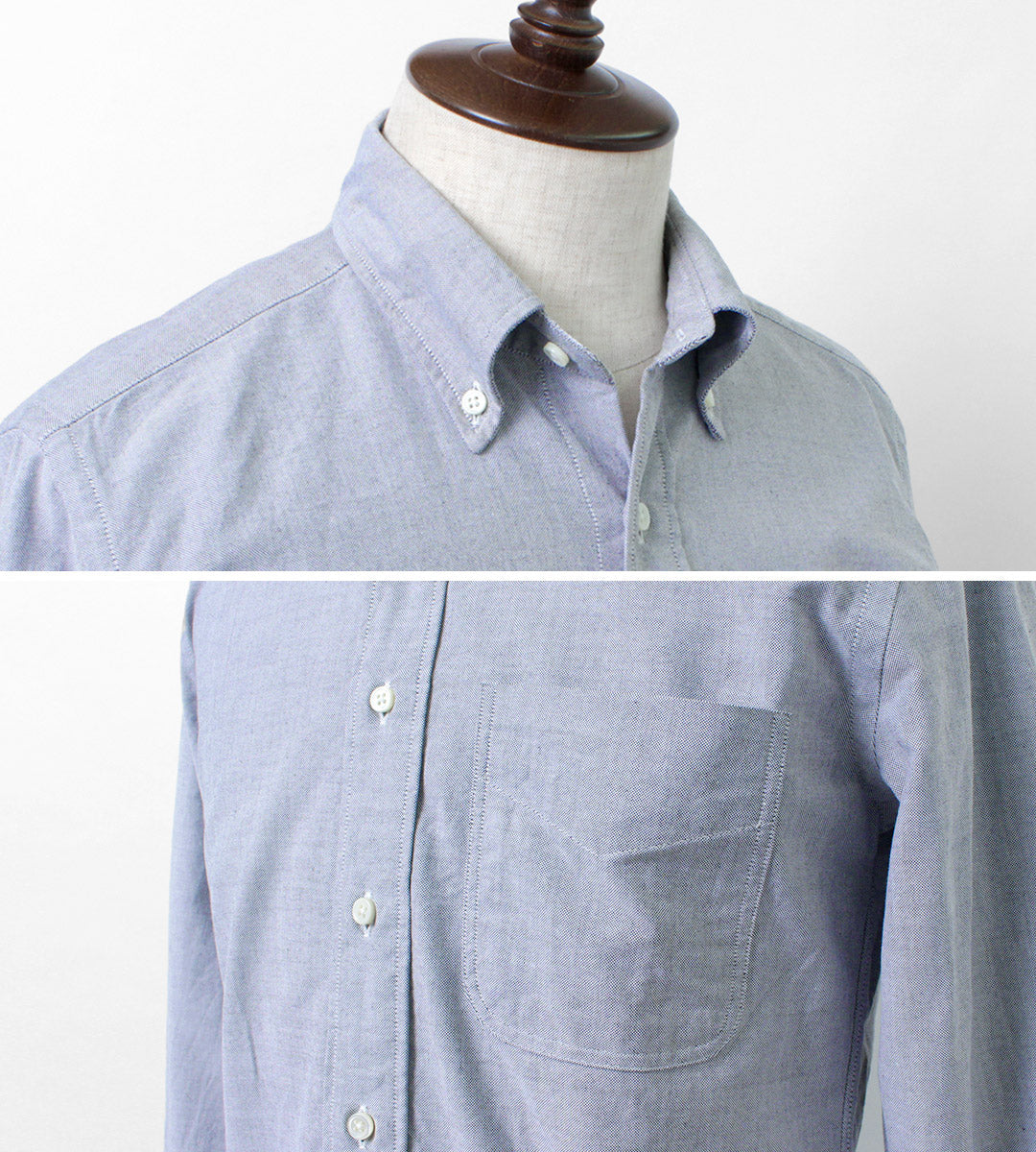 ROCOCO / Camisa con botones estándar Oxford premium