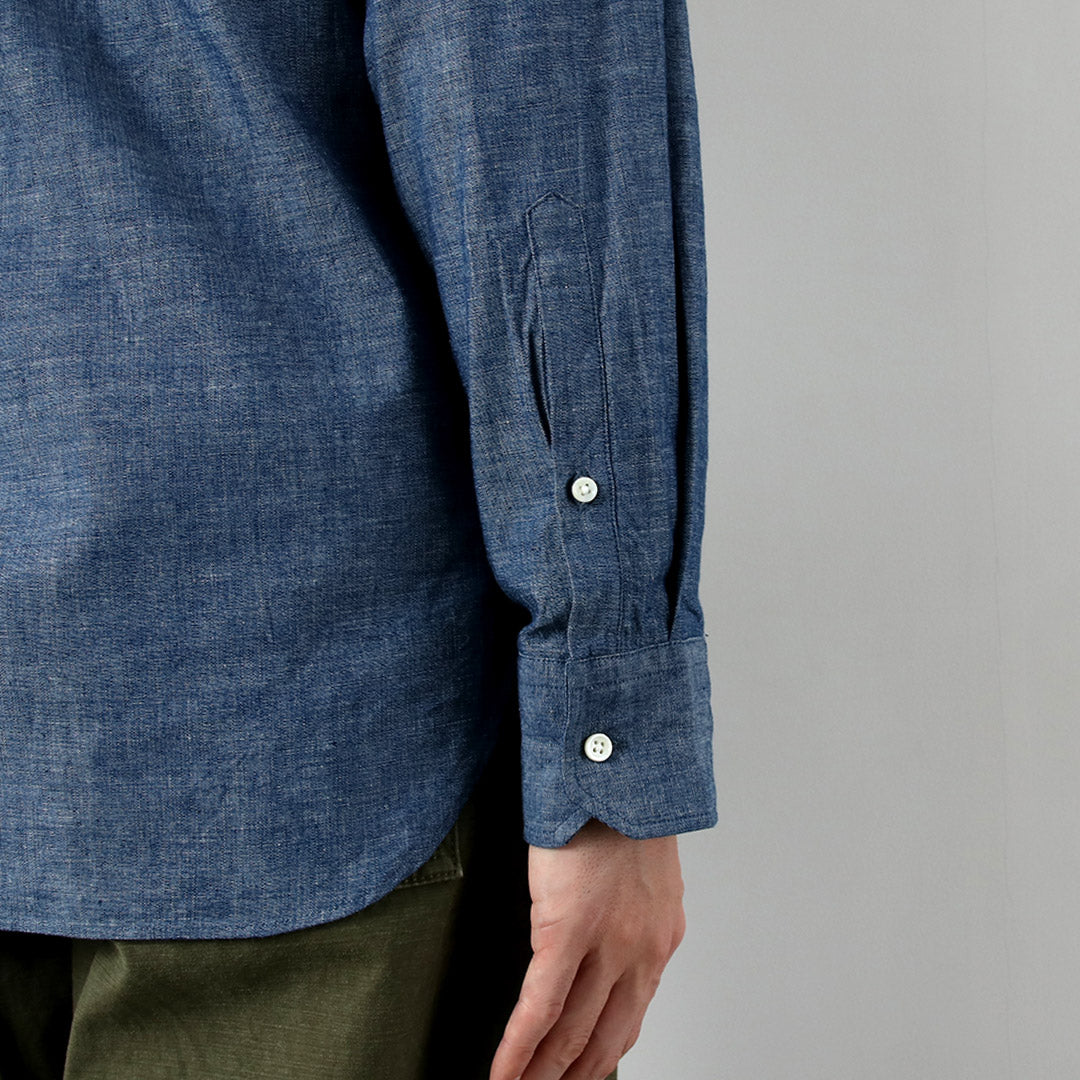 ROCOCO / Camisa con botones de cambray con orillo