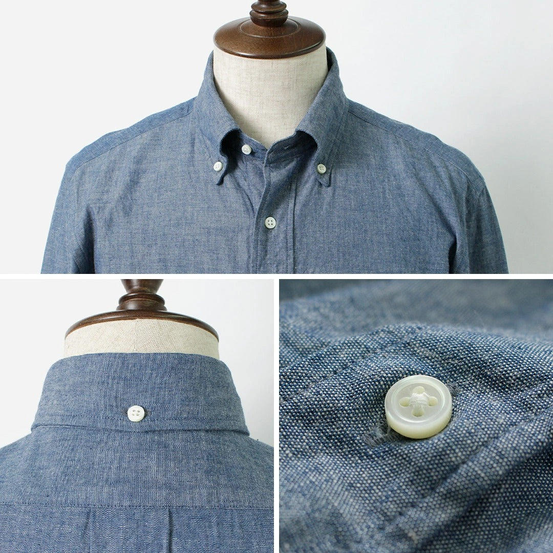 ROCOCO / Camisa con botones de cambray con orillo