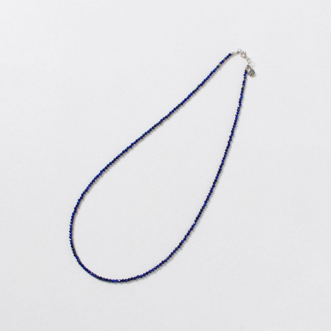 phaduA / Collar de cuentas talladas de 2 mm de lapislázuli