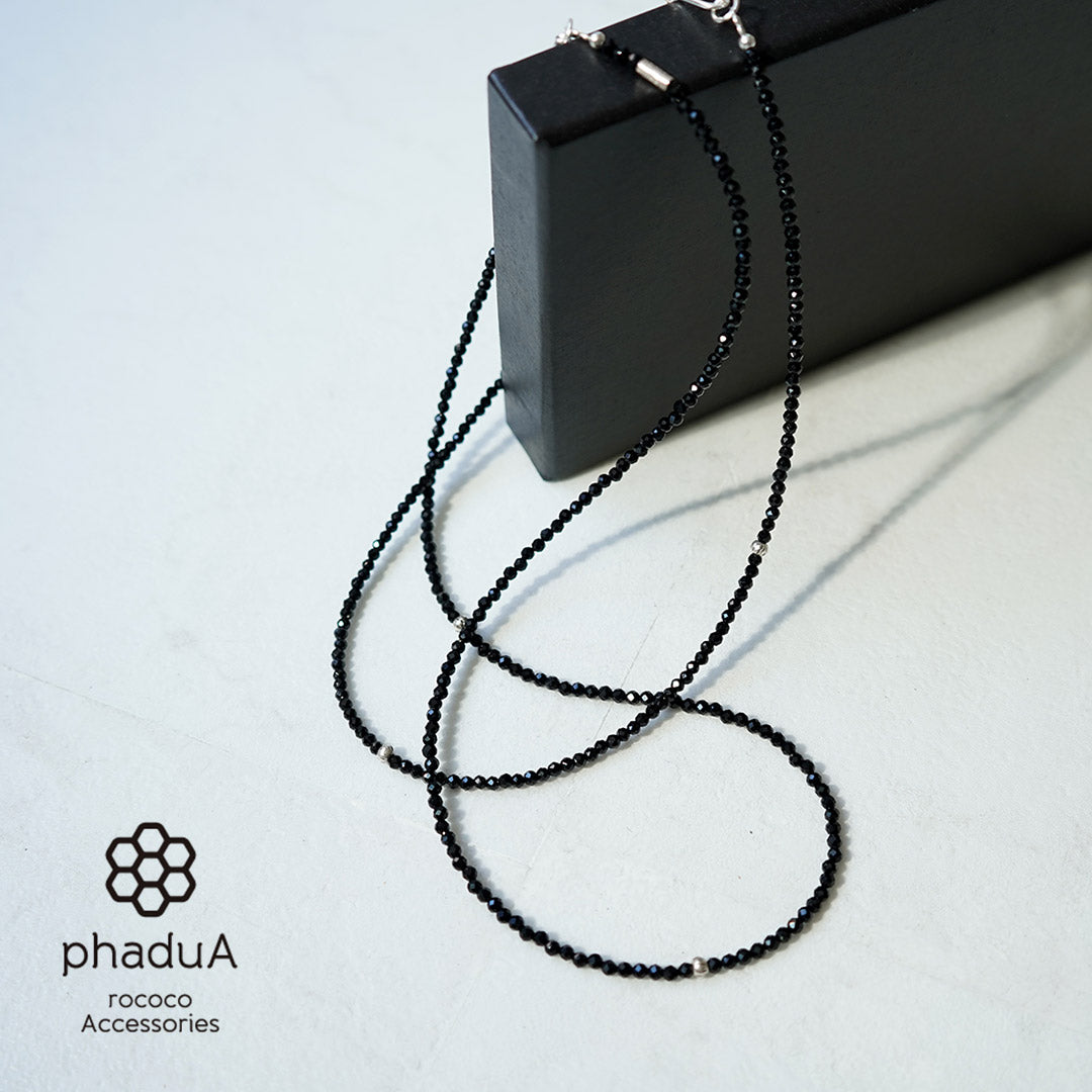 phaduA / 缟玛瑙 3 毫米切割珠项链