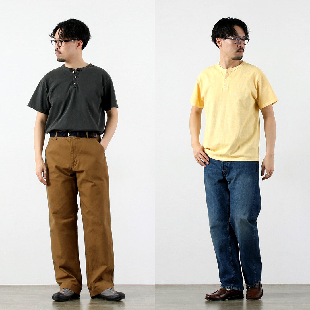 GOOD ON / 반팔 헨리넥 티셔츠