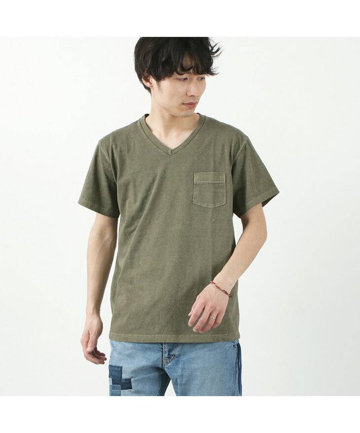 GOOD ON / GOST1408 短袖V領口袋T卹