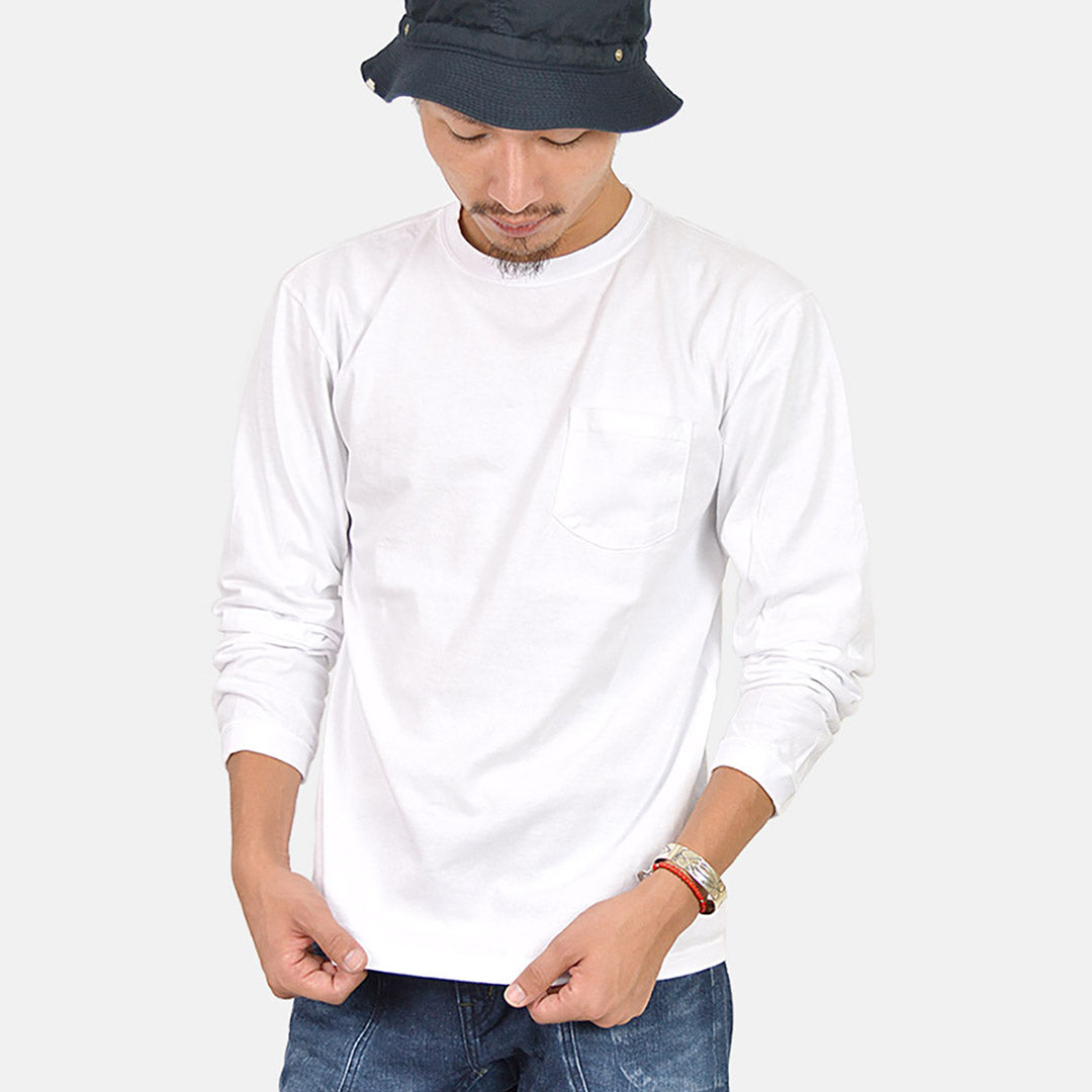 GOOD ON / Long Sleeve Pocket Crew Neck T-Shirt