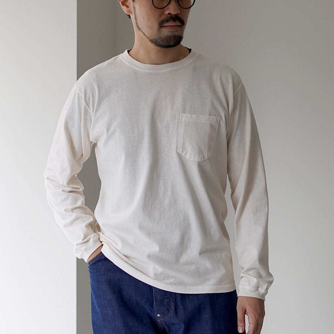 GOOD ON / Long Sleeve Pocket Crew Neck T-Shirt
