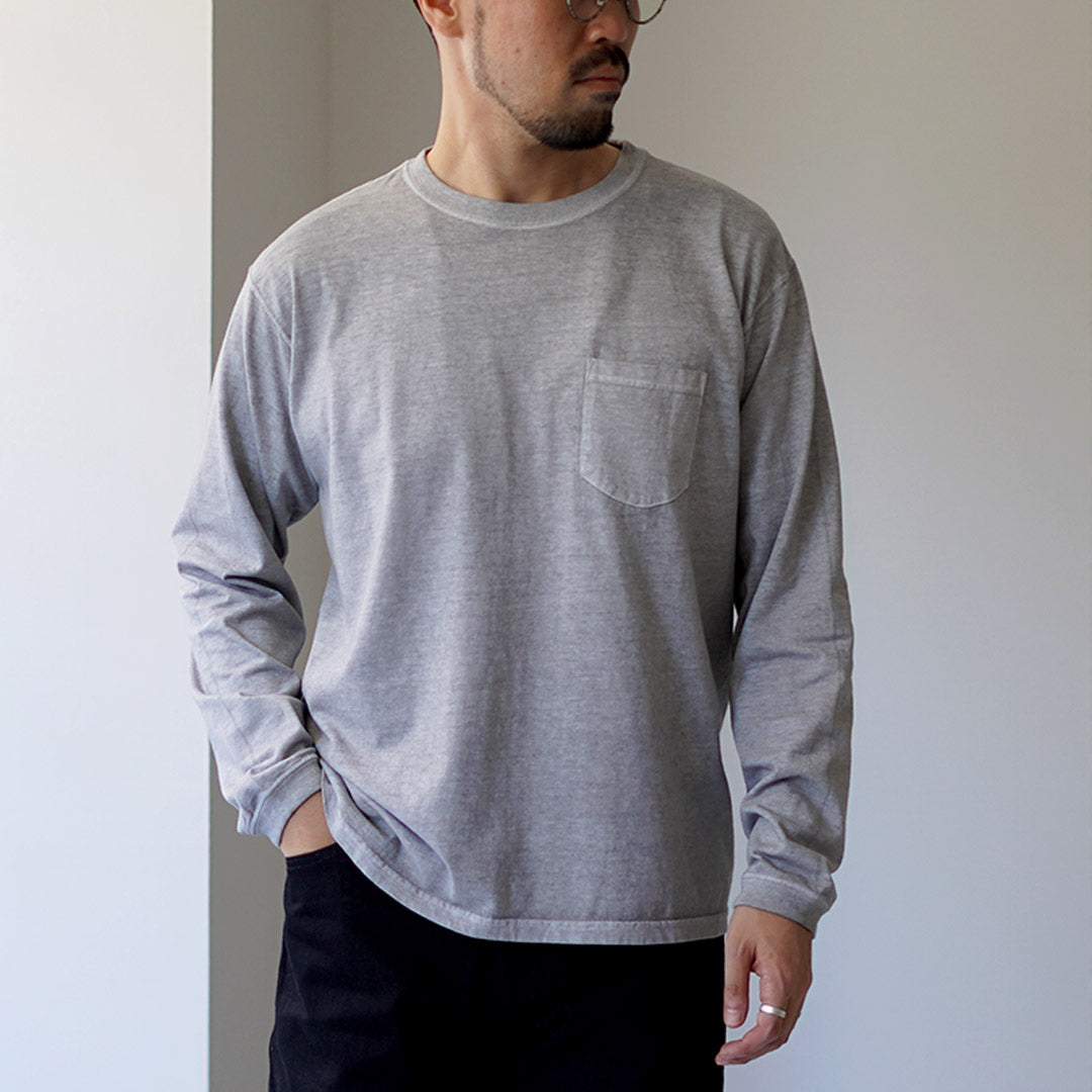 GOOD ON / Long Sleeve Pocket Crew Neck T-Shirt