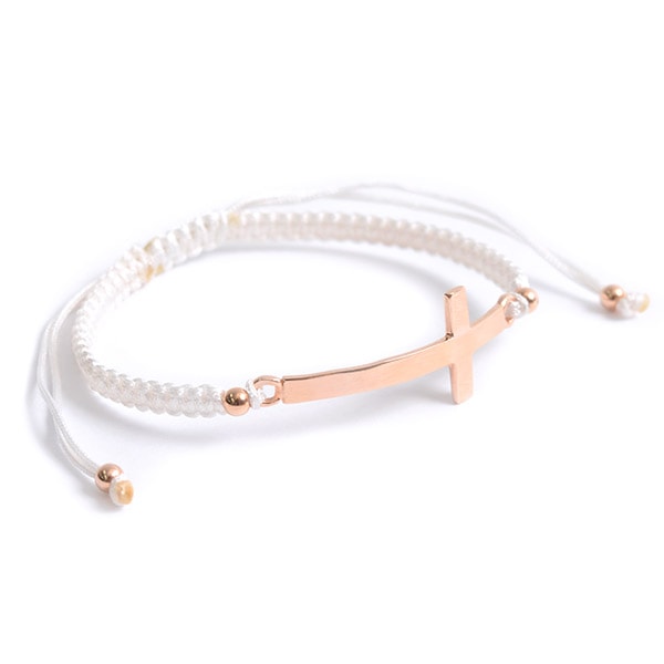Chalisa T .. / Pulsera de cordón de muesca de plataforma plateada de plataforma