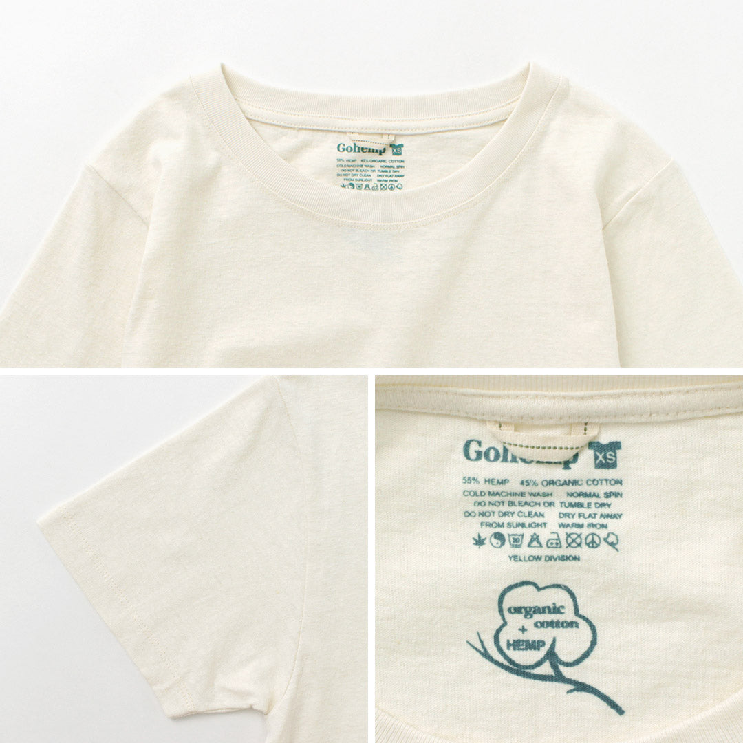 GOHEMP / Basic Short Sleeve T-Shirt