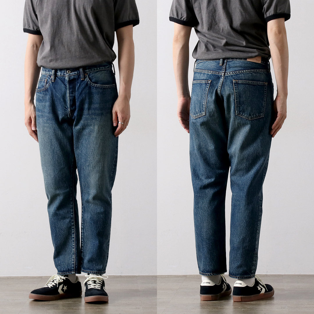 SANCA / 15.5 oz. Denim Tapered Used 5 Pocket Pants