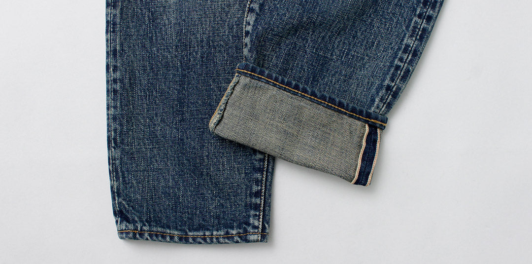 SANCA / 15.5 oz. Denim Tapered Used 5 Pocket Pants