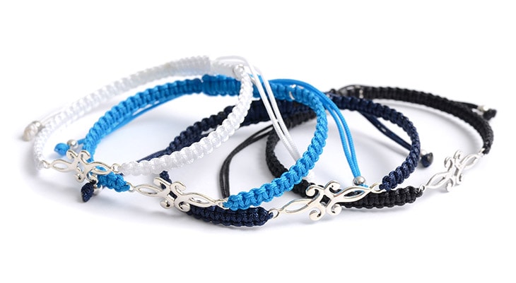 Chalisa T .. / 대칭 꽃 패턴 노치 코드 Anklet
