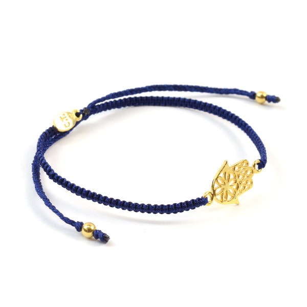 Pulsera de cordón anudado a mano de Chalisa T .. / Hamsa