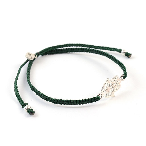 Pulsera de cordón anudado a mano de Chalisa T .. / Hamsa