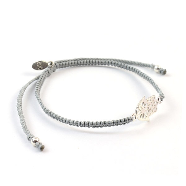 Pulsera de cordón anudado a mano de Chalisa T .. / Hamsa