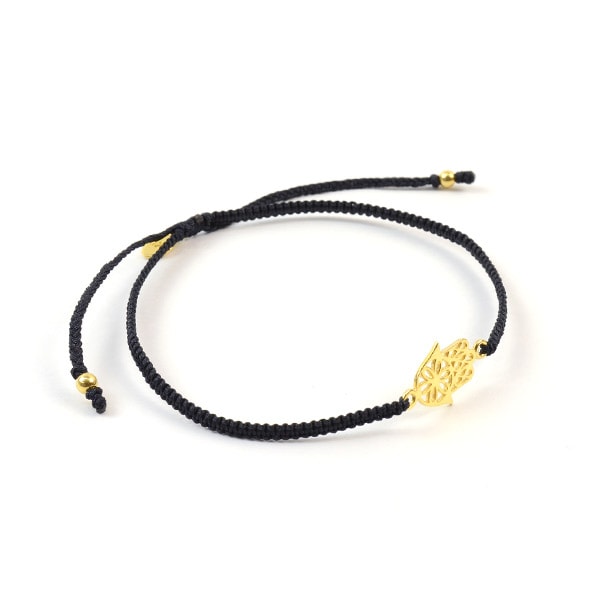Chalisa T .. / Hamsa Tobre de cordón con muescas a mano