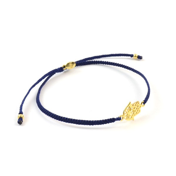 Chalisa T .. / Hamsa Tobre de cordón con muescas a mano