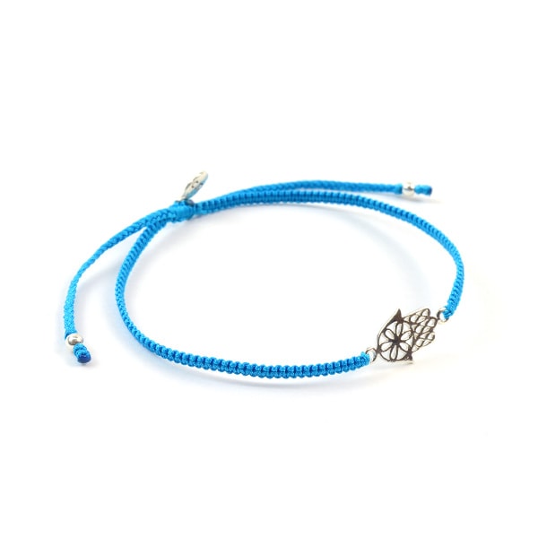 Chalisa T .. / Hamsa Tobre de cordón con muescas a mano
