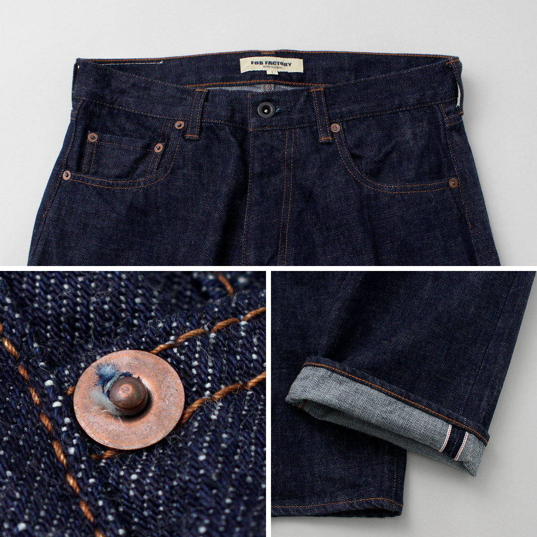 FOB FACTORY / F1147 Wide Denim 5P Pants