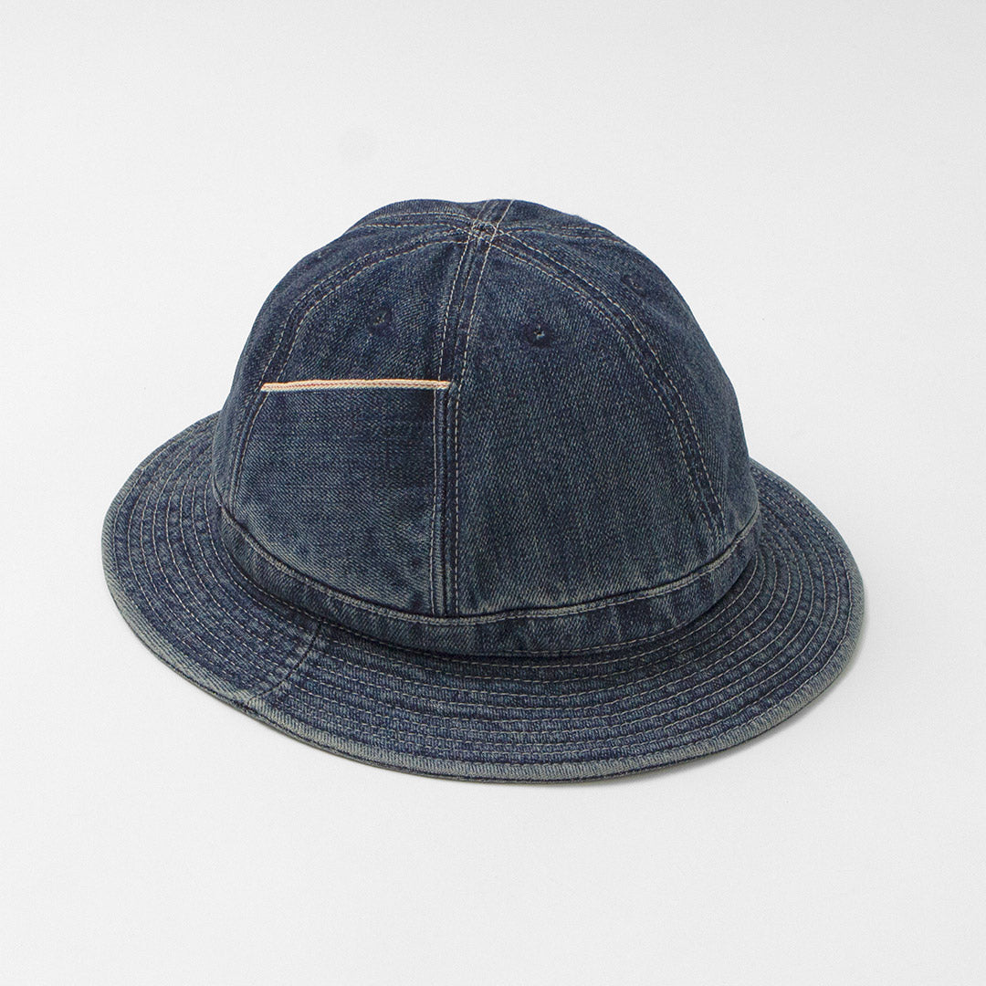 HIGHER / Selvage Denim Panel 6 Hat - Finition usée