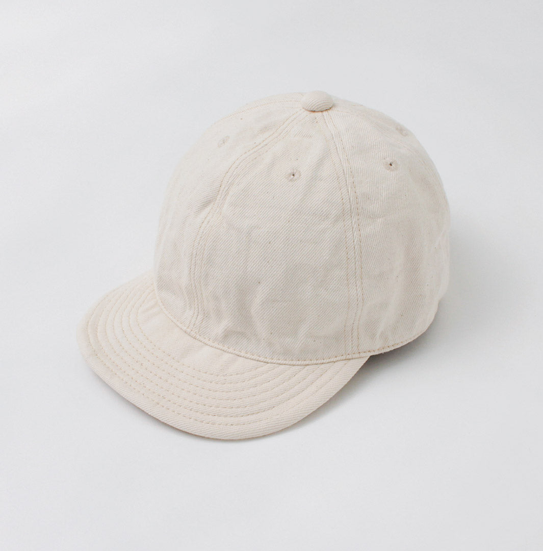 PLUS HAUT / Casquette en denim Selvage uni-lavé