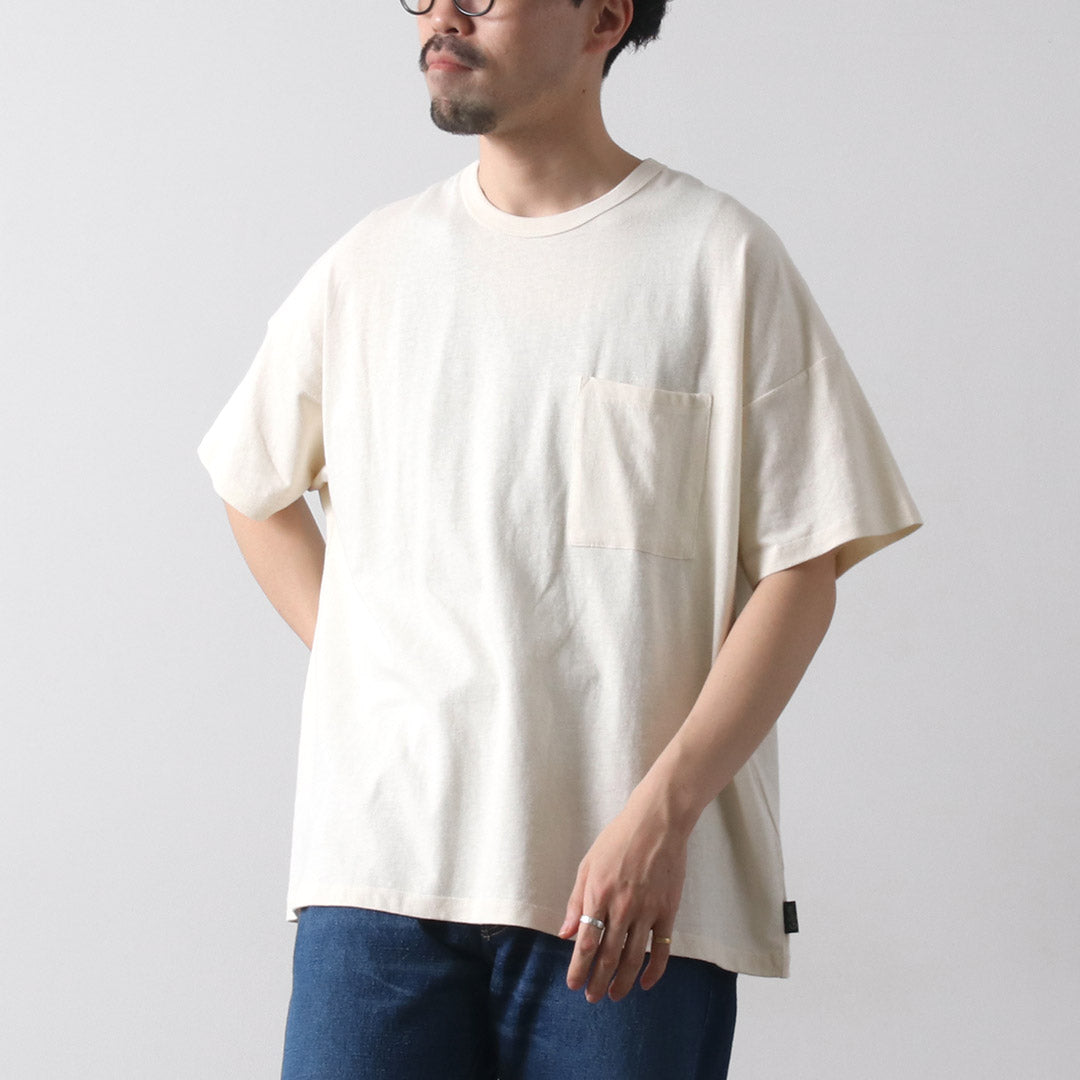 GOHEMP / 와이드 포켓 ​​티셔츠