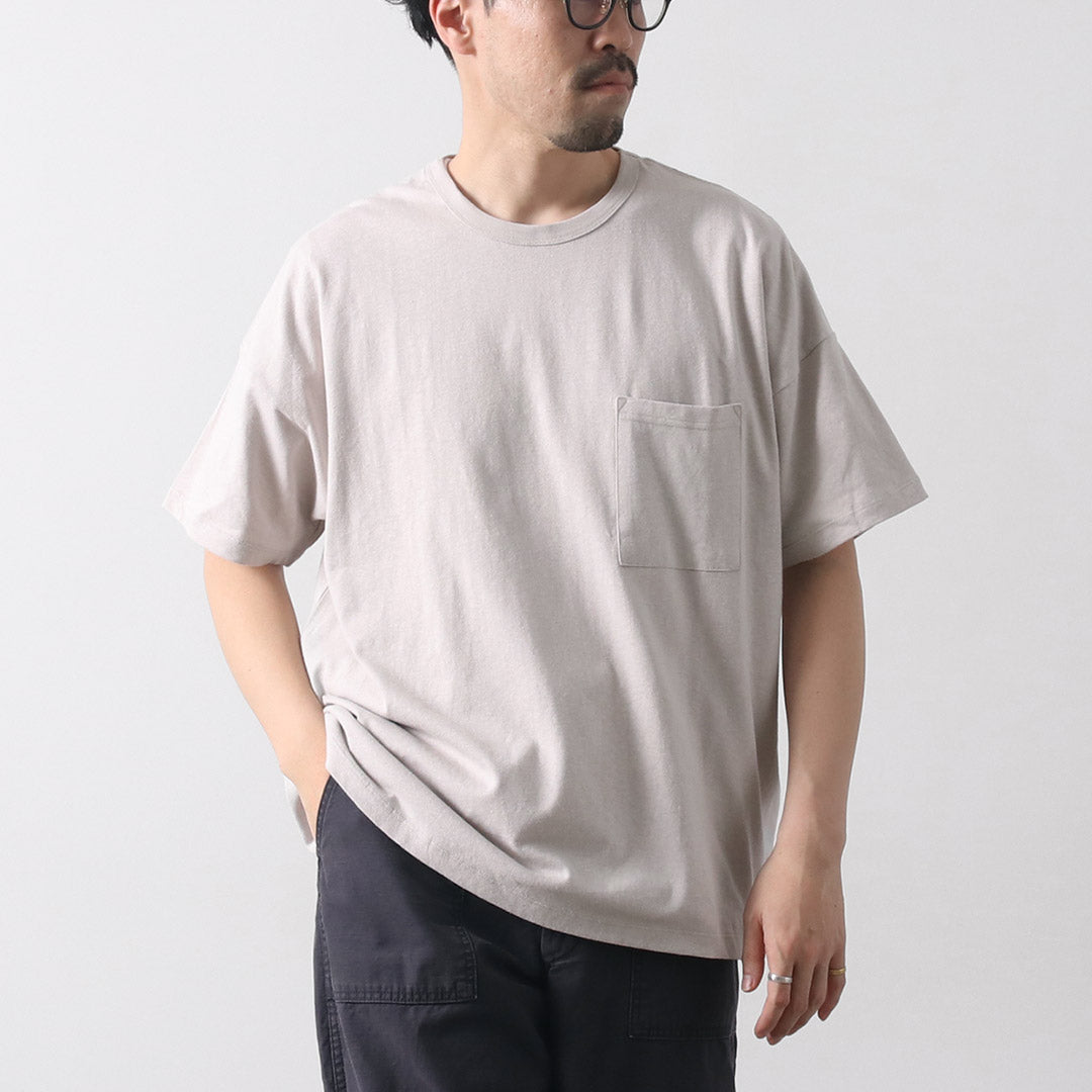 GOHEMP / 와이드 포켓 ​​티셔츠