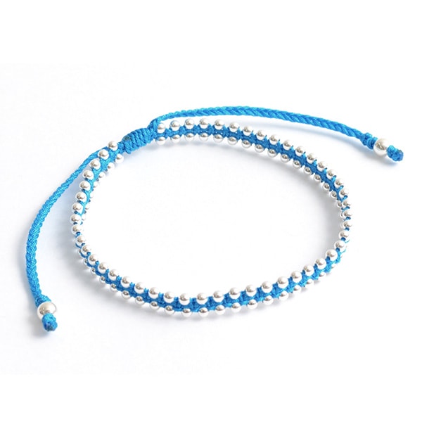 Chalisa T .. / Silver Ball Beads Duo Bracelet