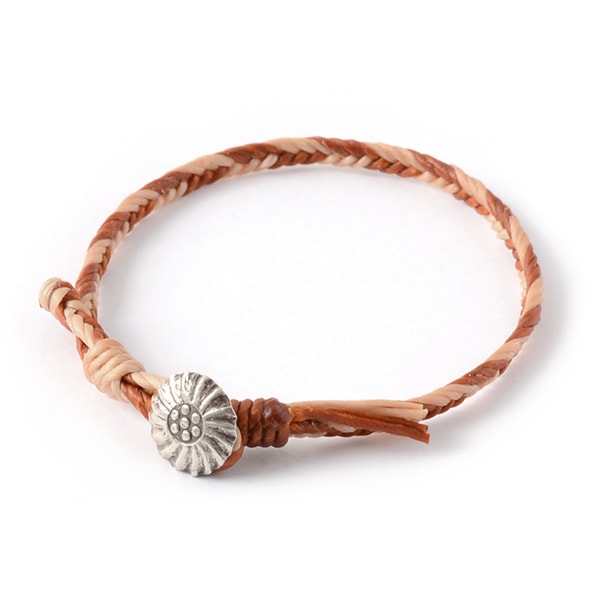 Bracelet de cordon de cire Phadua / 2 tons