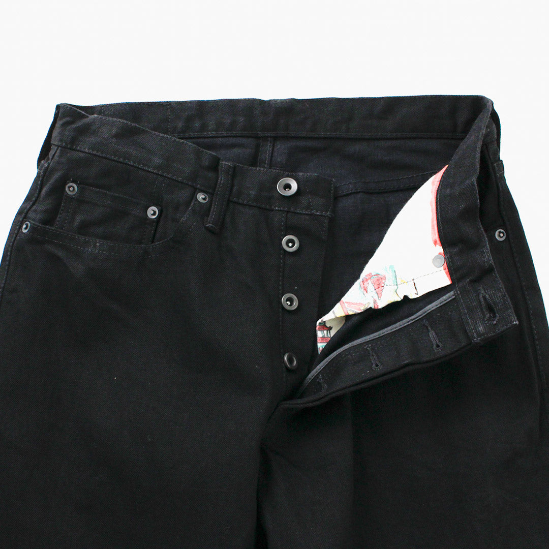 SANCA / Black Denim Tapered 5P Pants