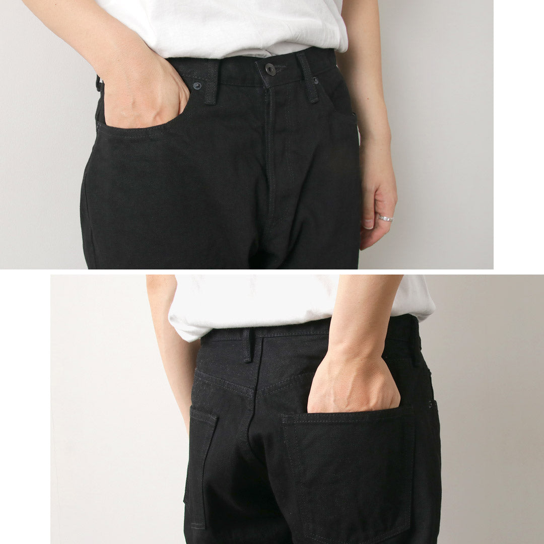 SANCA / Black Denim Tapered 5P Pants
