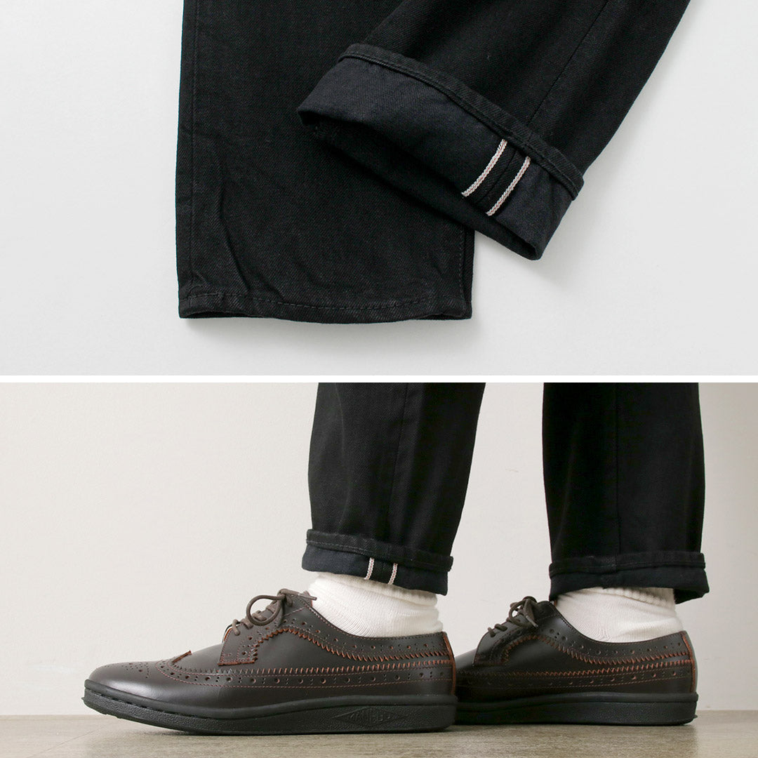 SANCA / Black Denim Tapered 5P Pants