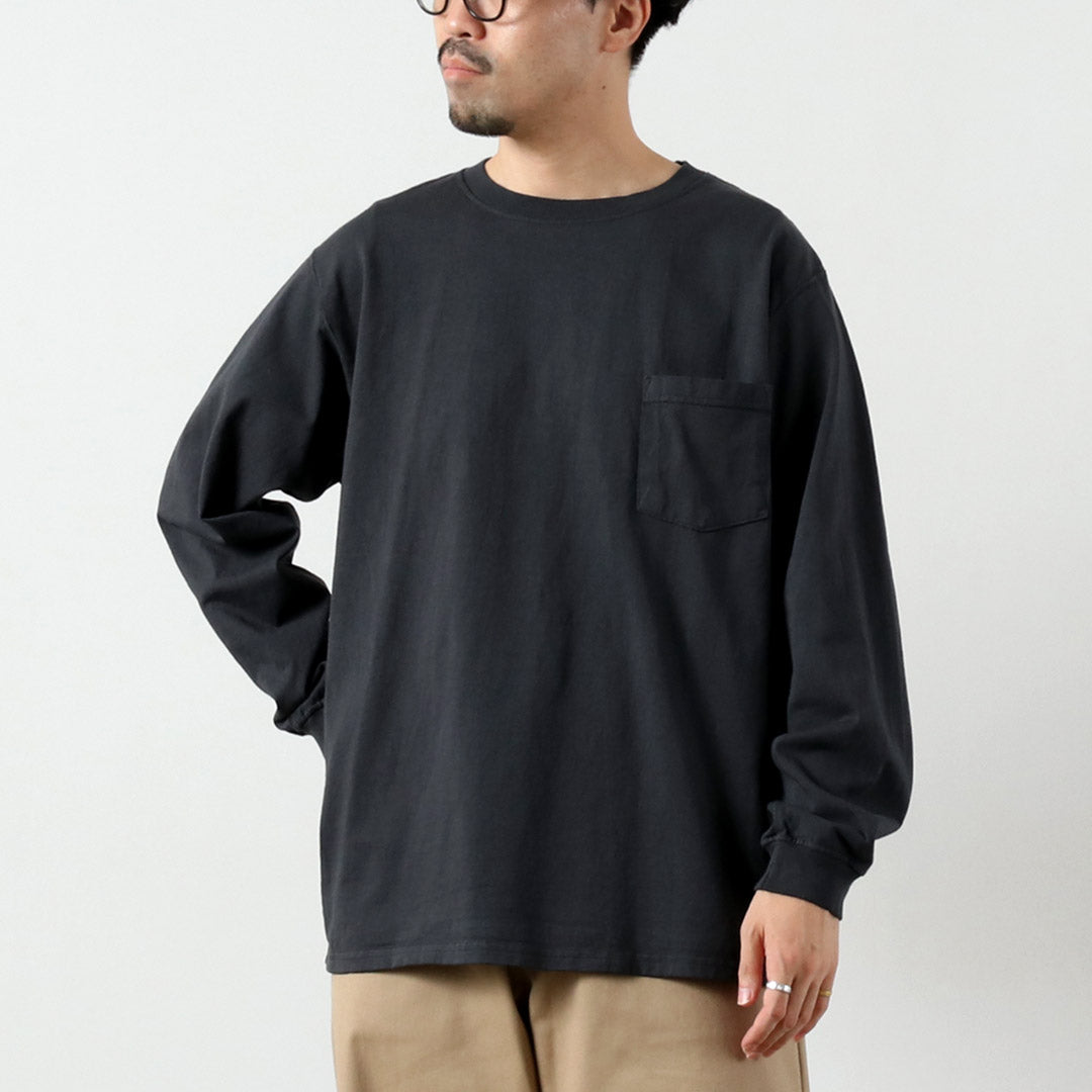 GOODWEAR / Crew Neck Long Sleeves Pocket T-Shirt