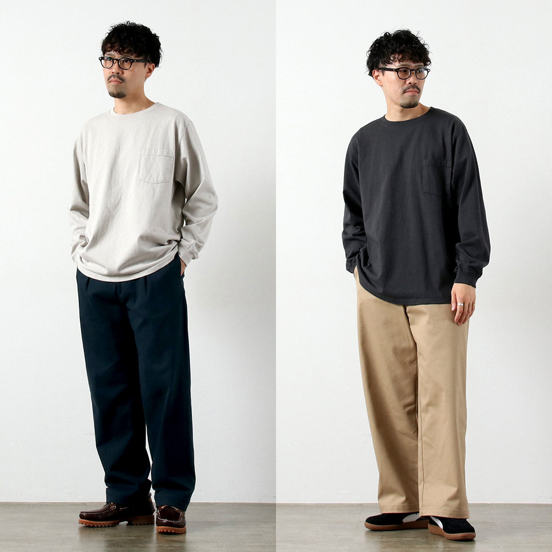GOODWEAR / Crew Neck Long Sleeves Pocket T-Shirt