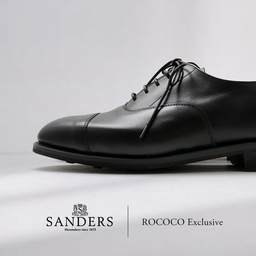 SANDERS / 1846B Chaussures en cuir Oxford à bout droit