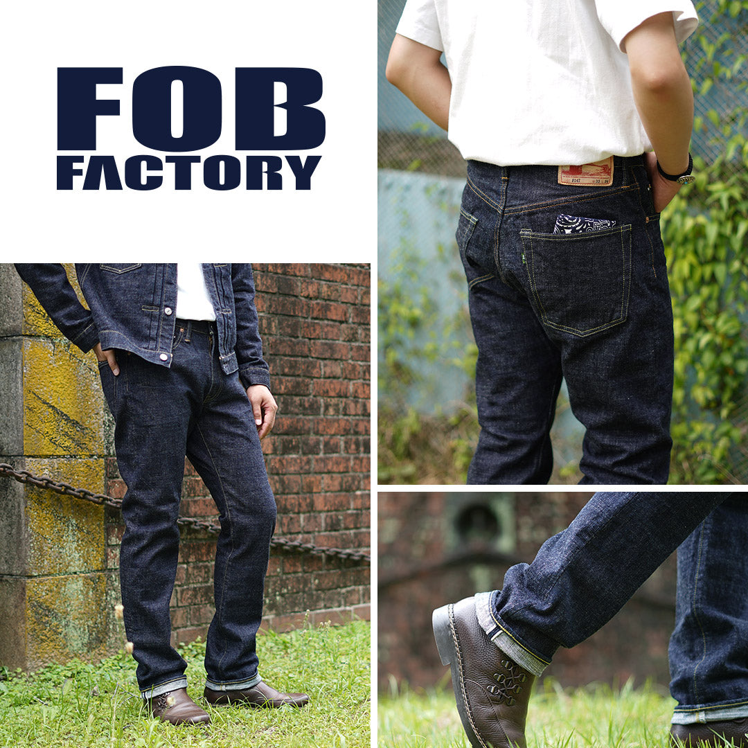 FOB FACTORY / F147 G3 Pantalón Denim Selvage De 5 Bolsillos
