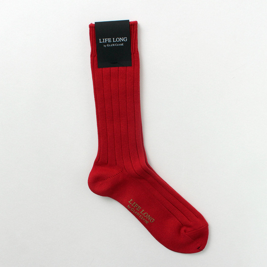 LIFE LONG BY GLEN CLYDE / TS-1 Cotton and Cordura Ribbed Socks