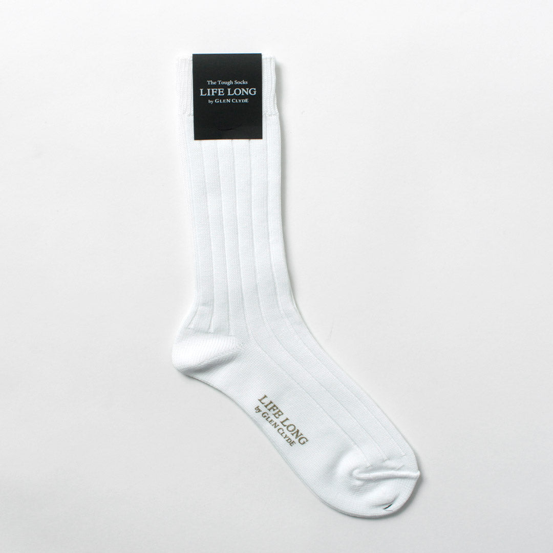 LIFE LONG BY GLEN CLYDE / TS-1 Cotton and Cordura Ribbed Socks