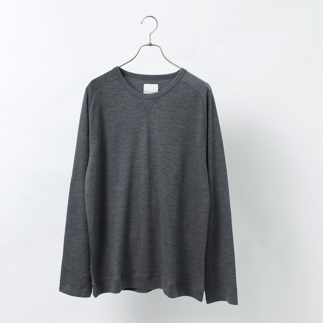 RE MADE IN TOKYO JAPAN / Crew Neck Dress Wool Knit