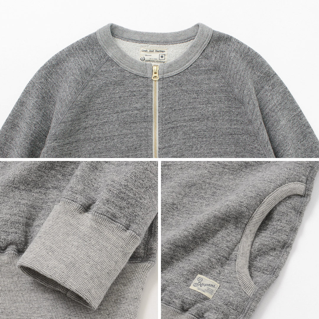 Kepani / Crew Neck Full Zip Sweet Chaqueta