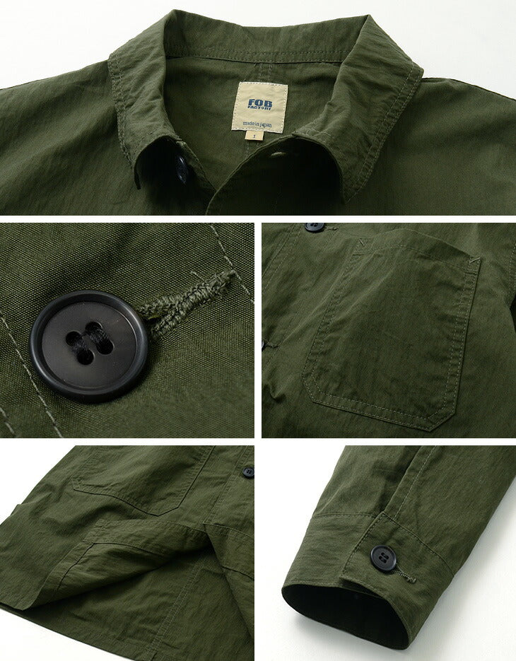 FOB FACTORY / F2395 Abrigo camisero francés